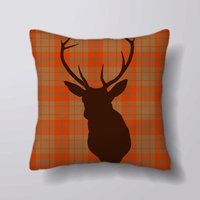 Hirsch/Kopf Tartan - Kissen Bezug Fall Oder Gefüllt Mit Einsatz Hirsch/Kopf Tartan - Kissen Bezug Fall Oder Gefüllt Mit Einsatz von foxyNfoxy