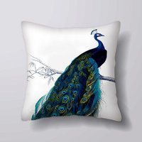 Pfau Vogel - Anpassbar Personalisierter -Kissenbezug Fall Oder Gefüllt Mit Einsatz von foxyNfoxy