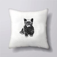 Vintage Bär Illustration - Anpassbare Personlized Kissen Abdeckung Fall Oder Gefüllt Mit Einsatz von foxyNfoxy