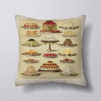 Vintage Dessert Pudding Süßen Kuchen - Kann Anpassbar Personlized Kissen-Abdeckung Fall Oder Gefüllt Mit Einsatz Vintage Dessert Pudding Süßen Kuchen - Kann Anpassbar Personlized Kissen-Abdeckung Fall Oder Gefüllt Mit Einsatz von foxyNfoxy