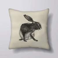 Vintage Hase Illustration - Kann Anpassbar Personlized Kissen Abdeckung Fall Oder Gefüllt Mit Einsatz Vintage Hase Illustration - Kann Anpassbar Personlized Kissen Abdeckung Fall Oder Gefüllt Mit Einsatz von foxyNfoxy