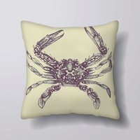 Vintage Picture Krabbe Meer - Kissen-Abdeckung Fall Oder Gefüllt Mit Einsatz von foxyNfoxy