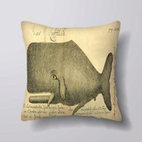 Vintage Wal - Kann Anpassbar Personlized Kissen Abdeckung Fall Oder Gefüllt Mit Einsatz von foxyNfoxy
