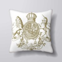 Vintage Wappen - Kann Anpassbar Personlized Kissen Abdeckung Fall Oder Gefüllt Mit Einsatz von foxyNfoxy