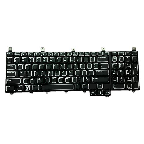 fqparts-cd Replacement Laptop Tastatur für for Dell for Alienware M17x M17x R2 Amerikanische Version Schwarz von fqparts