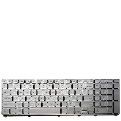fqparts-cd Replacement Laptop Tastatur für for Dell for Inspiron 7537 Amerikanische Version Farbe Silber SG-62011-XUA V143625AS1 with Backlight von fqparts