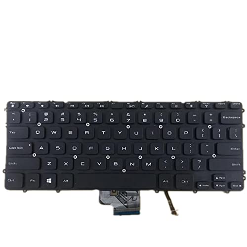 fqparts-cd Replacement Laptop Tastatur für for Dell for Precision M3800 Amerikanische Version Farbe Schwarz with Backlight von fqparts