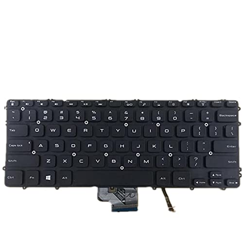 fqparts-cd Replacement Laptop Tastatur für for Dell for XPS 15 9530 Amerikanische Version Farbe Schwarz NSK-DJ601 with Backlight von fqparts