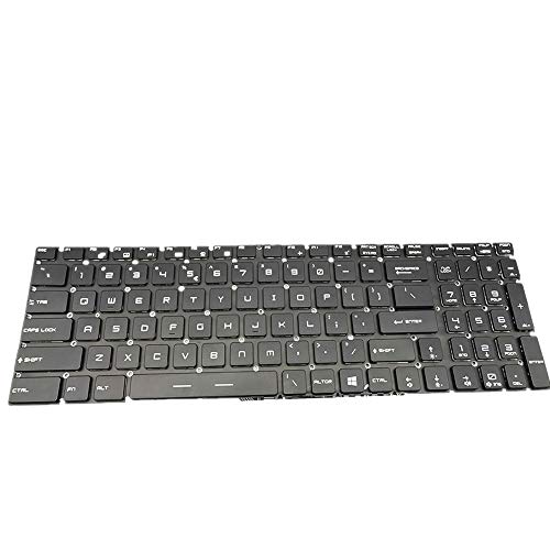 Replacement Laptop Tastatur für for MSI GT72 2PE022 2QD1019 2QD292 2QE1813 1679 209 212 6QD005 201 839 840 Schwarz Keine Hintergrundbeleuchtung Amerikanische Version von fqparts