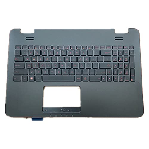 fqparts Replacement Laptop-Obergehäuse C-Schale & Tastatur für for ASUS N551 N551J N551JB N551JK N551JM N551JQ Schwarz US-englische Ausgabe Layout der kleinen Eingabetaste von fqparts