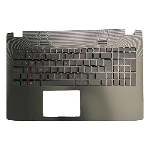 fqparts Replacement Laptop-Obergehäuse C-Schale & Touchpad & Tastatur für for ASUS G552 G552VW G552VX Grau US-englische Ausgabe Layout der kleinen Eingabetaste von fqparts