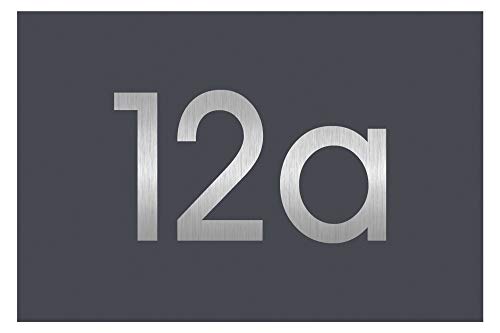 Frabox® Hausnummer - Hausnummernschild LUMERS in RAL 7016 anthrazitgrau von frabox