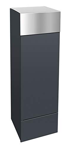 Frabox Design Paketkasten anthrazitgrau RAL 7016 / Edelstahl - jederzeit bequem Pakete empfangen! von frabox