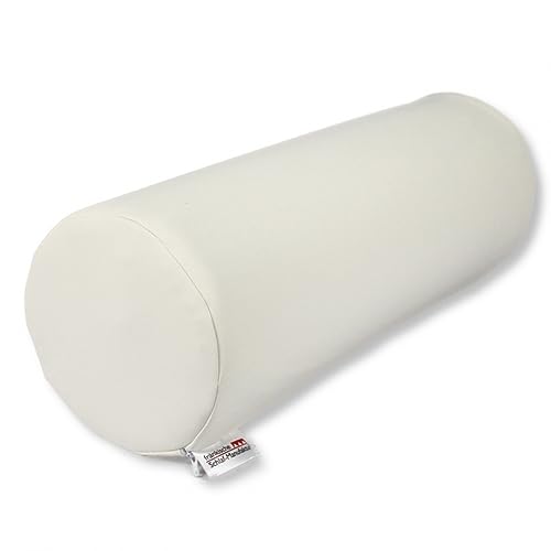 Lagerungsolle mit Kunstlederbezug, Beinrolle, Nackenrolle Farbe Weiß von fränkische Schlaf-Manufaktur