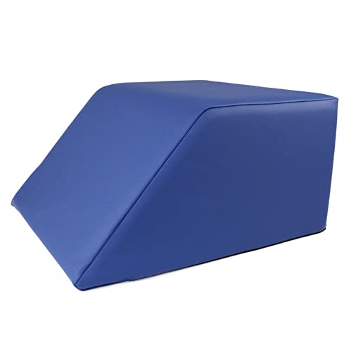 Stufenlagerungswürfel mit Schräge, Bandscheibenwürfel, Lagerungswürfel, mit viskoelastischer Schicht Farbe Blau von fränkische Schlaf-Manufaktur