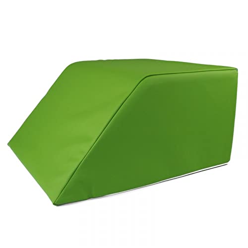 Stufenlagerungswürfel mit Schräge, Bandscheibenwürfel, Lagerungswürfel, mit viskoelastischer Schicht Farbe Dunkelgrün von fränkische Schlaf-Manufaktur