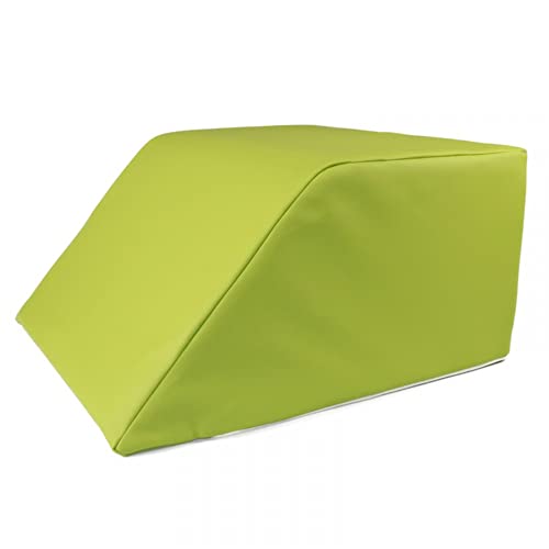 Stufenlagerungswürfel mit Schräge, Bandscheibenwürfel, Lagerungswürfel, mit viskoelastischer Schicht Farbe Hellgrün von fränkische Schlaf-Manufaktur