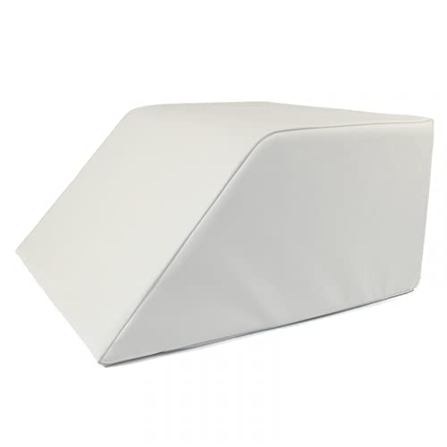 Stufenlagerungswürfel mit Schräge, Bandscheibenwürfel, Lagerungswürfel, mit viskoelastischer Schicht Farbe Weiß von fränkische Schlaf-Manufaktur