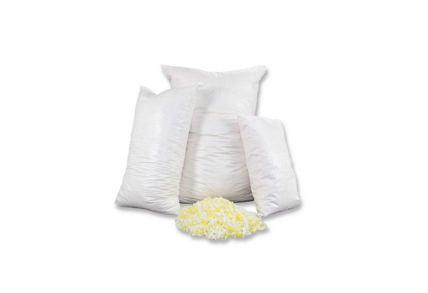 fränkische Schlaf-Manufaktur Kissenfüllung 1kg Kaltschaumflocken, Schaumstoffflocken für Kissenfüllungen, Basteln von fränkische Schlaf-Manufaktur