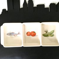 Anbietschale Wächtersbach 50-60Er Jahre Untersetzer Knabberschalen Design Mid Century Kabarettschalen Gemüse von fraeuleinalpenrose