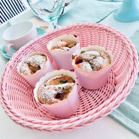 Körbchen 60Er Jahre Brotkorb Obstkorb Rosa Sixties Pastell Mid _Century Rockabilly von fraeuleinalpenrose