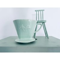 Melitta Filter 102 3-Loch Mint Kaffee Kaffeekanne 50Er Jahre Mid Century Barista Retro Kaffeebereiter Keramik Filterkaffee Melitta Filter 102 3-Loch Mint Kaffee Kaffeekanne 50Er Jahre Mid Century Barista Retro Kaffeebereiter Keramik Filterkaffee von fraeuleinalpenrose