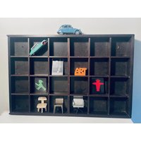 Vintage Setzkasten 80Er Jahre Aufbewahrung Holz Regal Ikea Intrega von fraeuleinalpenrose