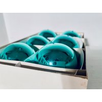 Vintage Weihnachtskugeln Grün Christbaumkugeln Pappchachtel Weihnachten Adventkranz 50Er Jahre 60Er von fraeuleinalpenrose