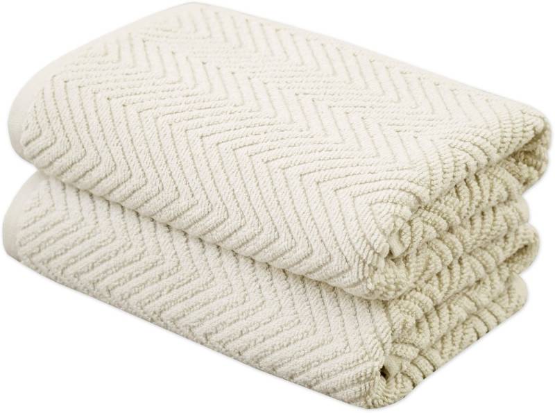 framsohn frottier Badetücher Ocean Bio Duschtücher, Frottier (Set, 2-St), hergestellt in Österreich, mit Kordel, gedrehter Bauschzwirn von framsohn frottier