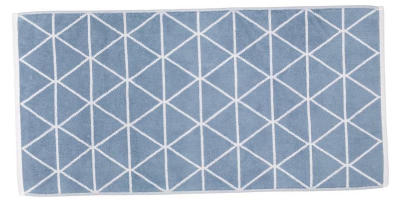 framsohn frottier Duschtuch Triangle Graphics' 67 x 140 cm Niagara - Blau von framsohn frottier