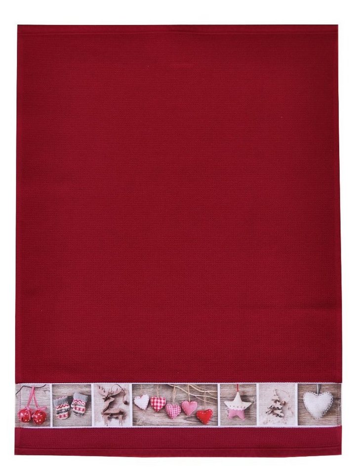 framsohn frottier Geschirrtuch Waffel 'Herzerl' 50 x 70 cm, (1-tlg) von framsohn frottier