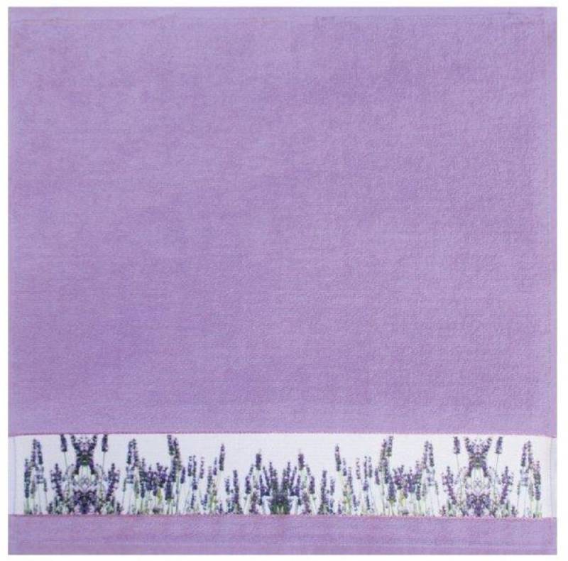 framsohn frottier Geschirrtuch Frottier 'Lavendelfeld' 50 x 50 cm Lila von framsohn frottier
