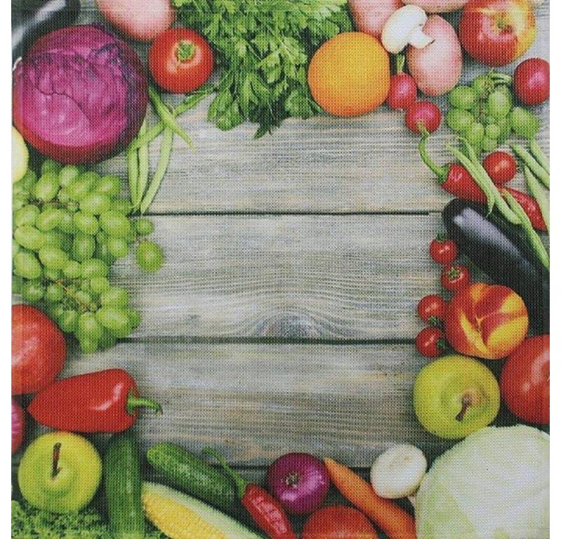 framsohn frottier Geschirrtuch Vollflächendruck 'Gemüse' 50 x 50 cm von framsohn frottier