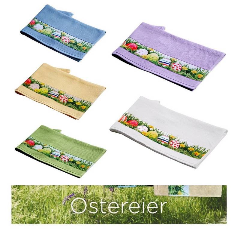 framsohn frottier Geschirrtuch Waffel 'Ostereier' 50 x 70 cm, (1-tlg) von framsohn frottier
