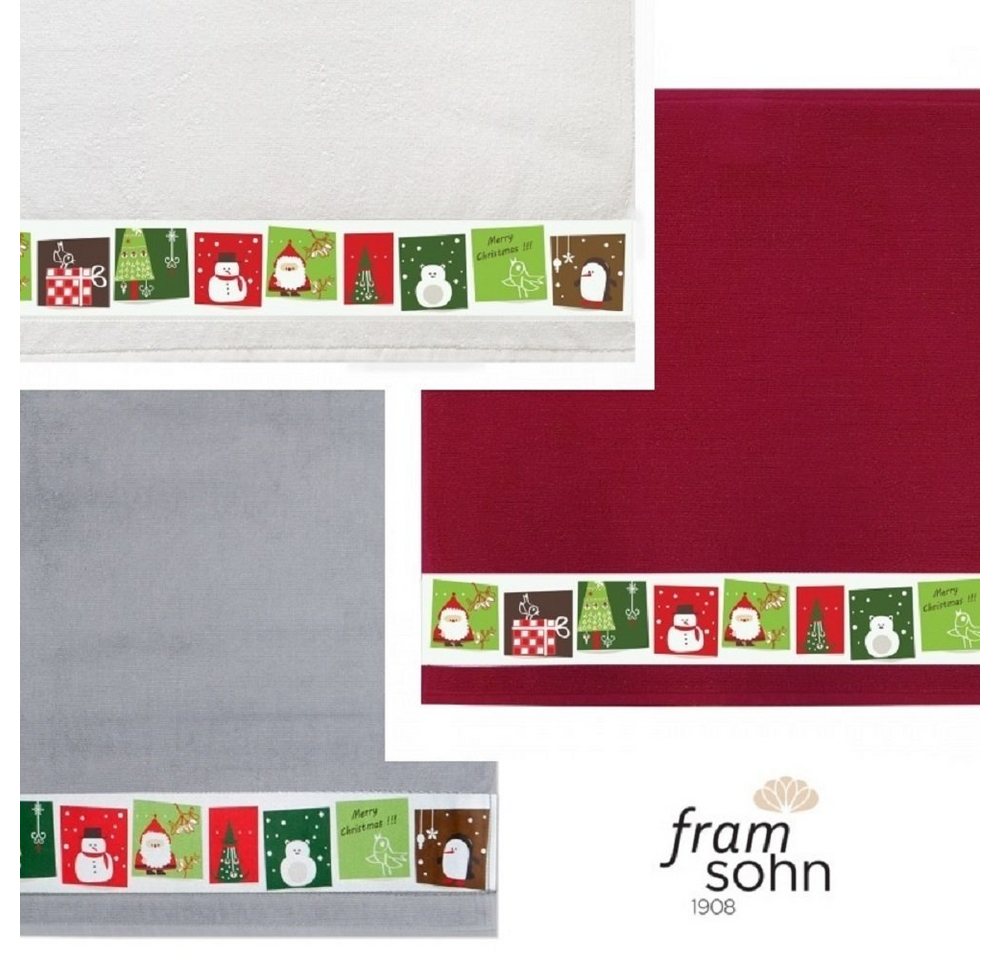 framsohn frottier Geschirrtuch framsohn Geschirrtuch 'Xmas Motive' Zwirnfrottier 50 x 50 cm, (1-tlg) von framsohn frottier