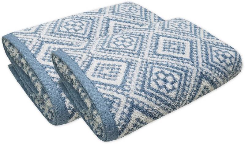framsohn frottier Handtuch Set Arabeske, Walkfrottier (2-St), skandinavisch gemustert, hergestellt in Österreich von framsohn frottier