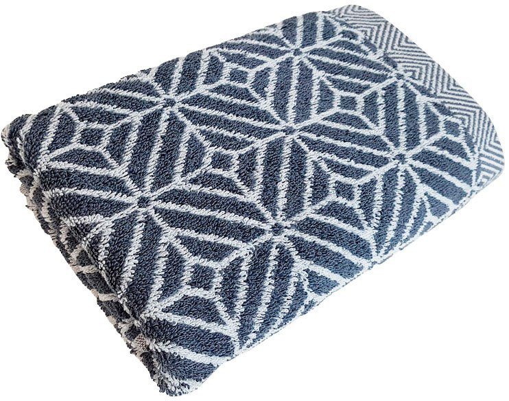 framsohn frottier Handtuch Set Design Jaquard Raute, Jacquard-Walkfrottier (Set, 2-St), mehrfarbig gewebtem Saum, hergestellt in Österreich von framsohn frottier