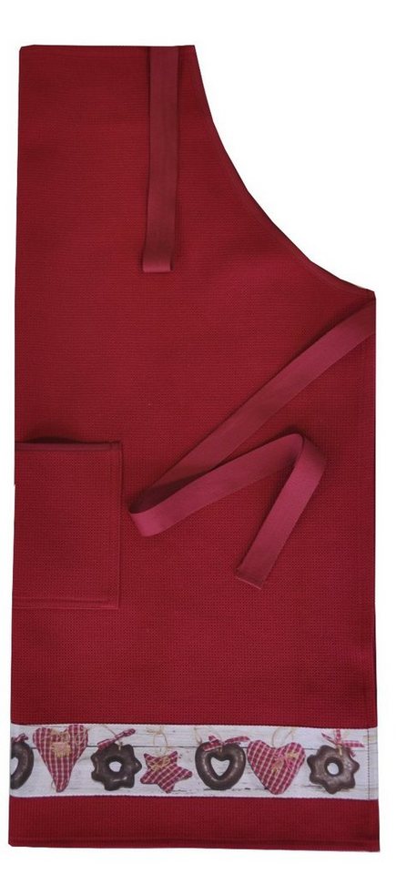 framsohn frottier Kochschürze 'Lebkuchen' Waffel 68 x 76 cm von framsohn frottier