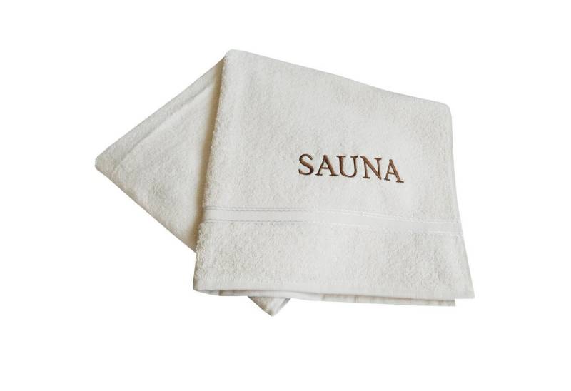 framsohn frottier Saunatuch Walkfrottier mit Stick 'SAUNA' 67 x 200 cm, (1-St) von framsohn frottier