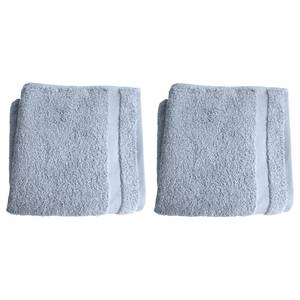 home24 Bio Handtücher Organic Nature 2er-Set 50 x 100cm Blau/Hellblau von home24