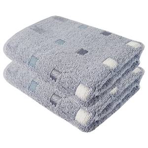 home24 Handtuch-Set Quattro 2er-Set 50 x 100cm Grau/Graphit von home24