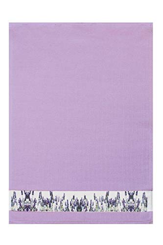 framsohn Geschirrtuch Waffel Lavendelfeld 50 x 70 cm Lavendel von framsohn