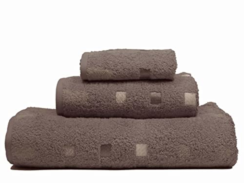 framsohn Walkfrottier Duschtuch Quattro 80 x 160 cm Taupe - Braun von framsohn