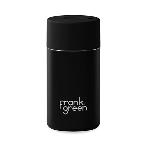 frank green Wiederverwendbarer Keramikbecher – Reise-Kaffeetasse, Edelstahl-Kaffeetasse, isolierter Becher – Druckknopfdeckel – 340 ml – Mitternacht frank green Wiederverwendbarer Keramikbecher – Reise-Kaffeetasse, Edelstahl-Kaffeetasse, isolierter Becher – Druckknopfdeckel – 340 ml – Mitternacht von frank green