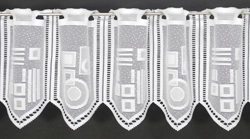 Scheibengardinen 21 - 44 cm hoch 18.5 cm Curtain Panels White 30 cm High Curtains von frankgardinen