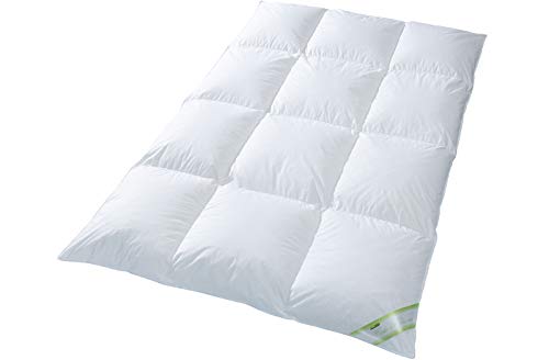 franknatur - Daunendecke 90% Daune Winter Steppbett Bettdecke 135x200 Franzi-1 von franknatur