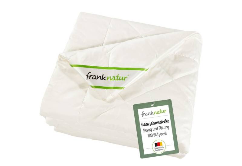 franknatur Naturfaserbettdecke Ganzjahresdecke Lyocell, Füllung: 100% Lyocell, Bezug: 100% Lyocell, temperaturausgleichende Mono-Ganzjahresdecke franknatur Naturfaserbettdecke Ganzjahresdecke Lyocell, Füllung: 100% Lyocell, Bezug: 100% Lyocell, temperaturausgleichende Mono-Ganzjahresdecke von franknatur
