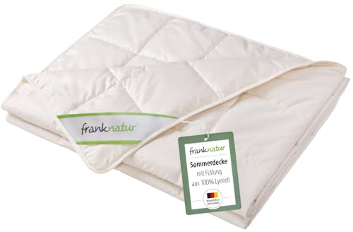 franknatur Sommerdecke 135x200 Lyocell Tencel Bettdecke Bio Baumwolle von franknatur