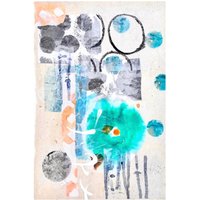 Kleine Original Collage Auf Papier Für Jedes Budget, Hygge Weihnachts - Bildgeschenk, Abstraktes Kunstwerk, Schöne Helle Farben, Handsigniert von frauloukunst