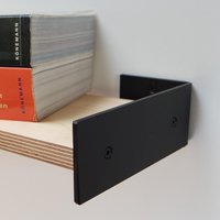 Regal Aus Birke Multiplex Und Stahl 60 cm Holz Industrial Rustikal Wandregal Handgefertigt Individualisierbar Typ A von freedaags